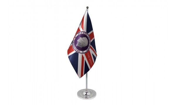 King Charles III Coronation (Style B) Satin Table Flag